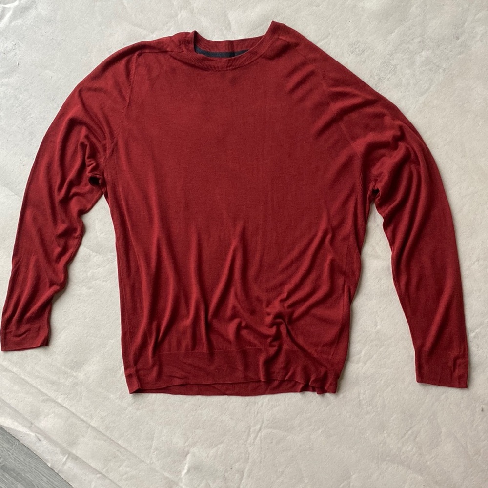 Mens burnt orange sweater